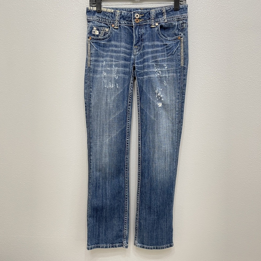 Miss Me Jeans Women's Denim Pants Size 27 Glendora Blue JP4422S